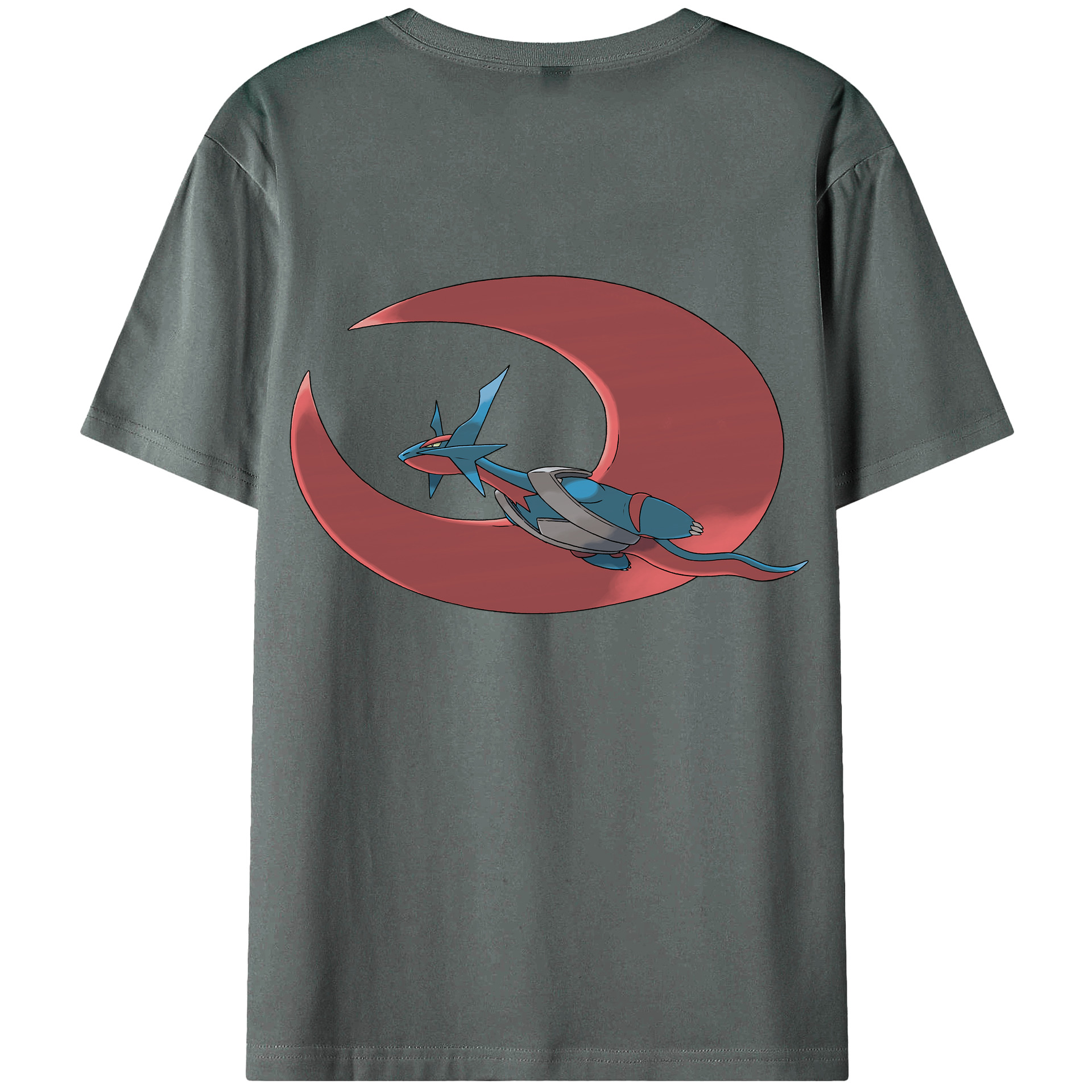（画像用） ポケットモンスター Pokémon 綿100％ メンズ半袖Tシャツ（バックプリント） 通気性